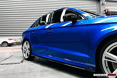 2019–2020 Audi RS3 BKSS Style Carbon Fiber Side Skirts Under Board | Aero & Styling Upgrade 2019–2020 Audi RS3 BKSS Style Carbon Fiber Side Skirts Under Board | Aero & Styling Upgrade