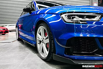 2019–2020 Audi RS3 BKSS Style Carbon Fiber Front Canards | Aggressive Aero Add-On 2019–2020 Audi RS3 BKSS Style Carbon Fiber Front Canards | Aggressive Aero Add-On