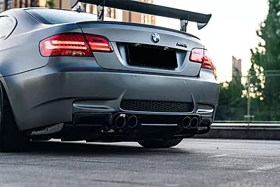 2008β2012 BMW M3 E92/E93 VA Style Carbon Fiber Rear Diffuser with Lip 2008β2012 BMW M3 E92/E93 VA Style Carbon Fiber Rear Diffuser with Lip