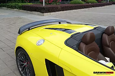 2010–2015 Audi R8 Spyder GT Style Carbon Trunk Spoiler | CFRP + DryCF